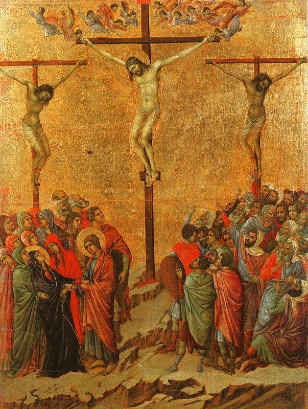 Duccio di Buoninsegna Crucifixion France oil painting art
